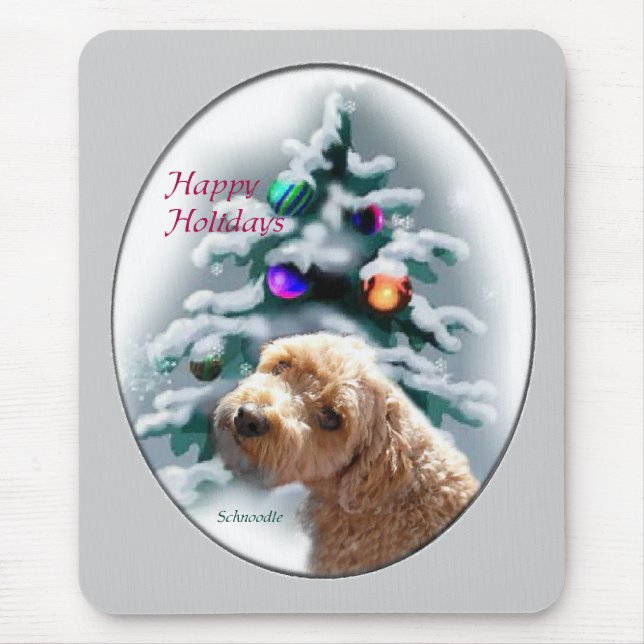 Mousepad Presentes de Natal para Schnoodle (Frente)