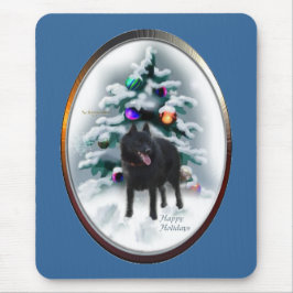 Mousepad Presentes de Natal Schipperke