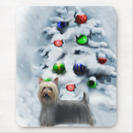 Mousepad Presentes de Natal Silky Terrier