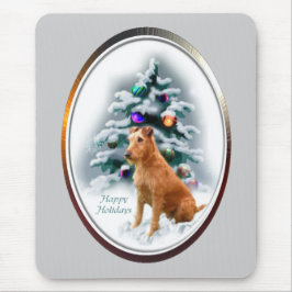 Mousepad Presentes de Natal Terrier irlandeses