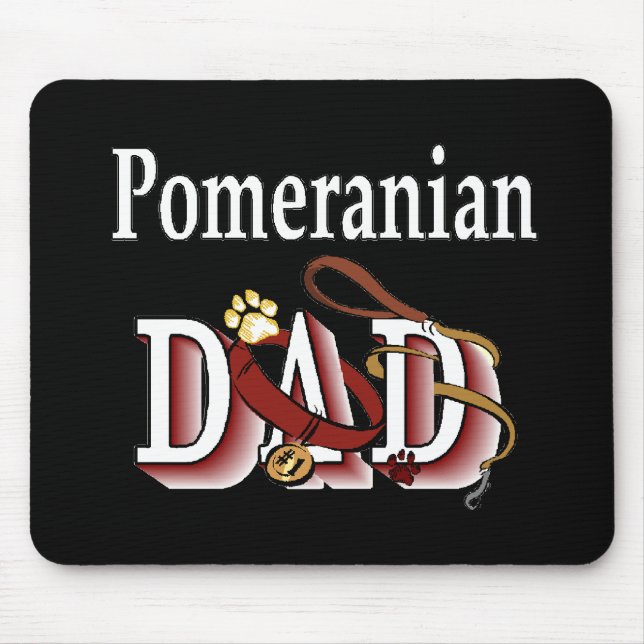 Mousepad Presentes de Pai da Pomerânia (Frente)