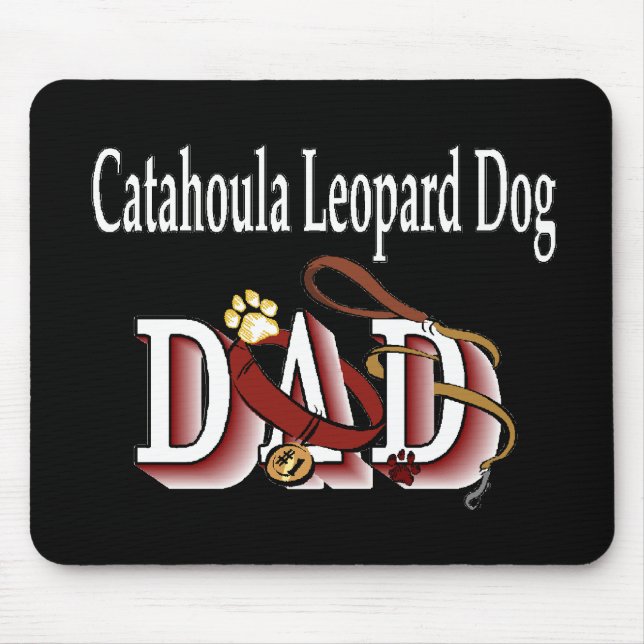 Mousepad Presentes de PAI de Cães-Leopardo Catahoula (Frente)