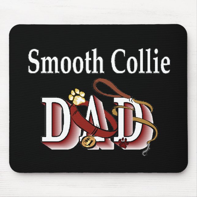 Mousepad Presentes de Pai de Collie Suave (Frente)