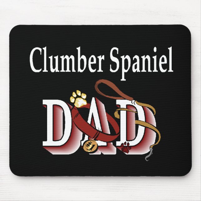 Mousepad Presentes de Pai de Espanhol Clumber (Frente)
