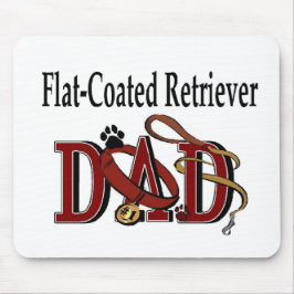Mousepad Presentes de Pai de Retriever Revestidos Plano
