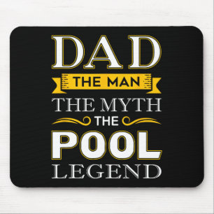 Mousepad Presentes De Pai De Tubarão De piscina Para Pais D