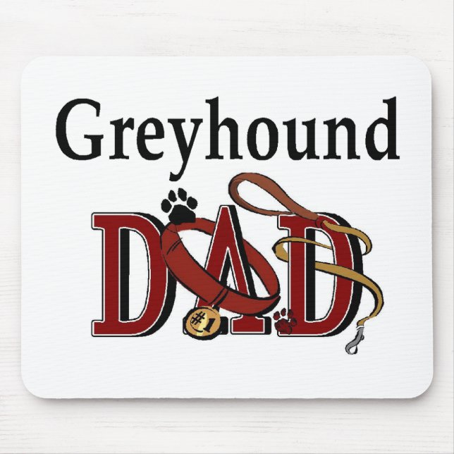 Mousepad Presentes de Pai Greyhound (Frente)