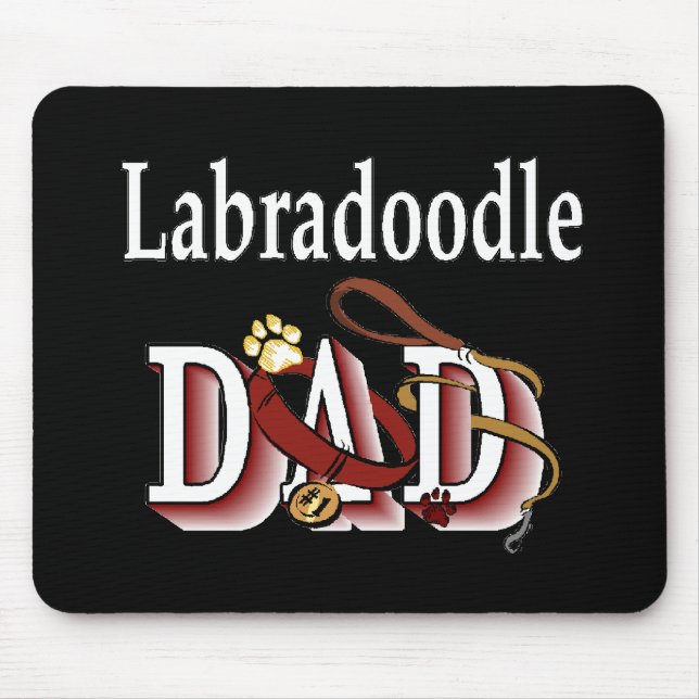Mousepad Presentes de Pai Labradoodle (Frente)