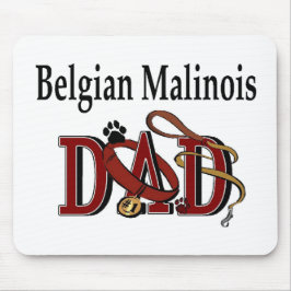 Mousepad Presentes de Pai Malinois belgas