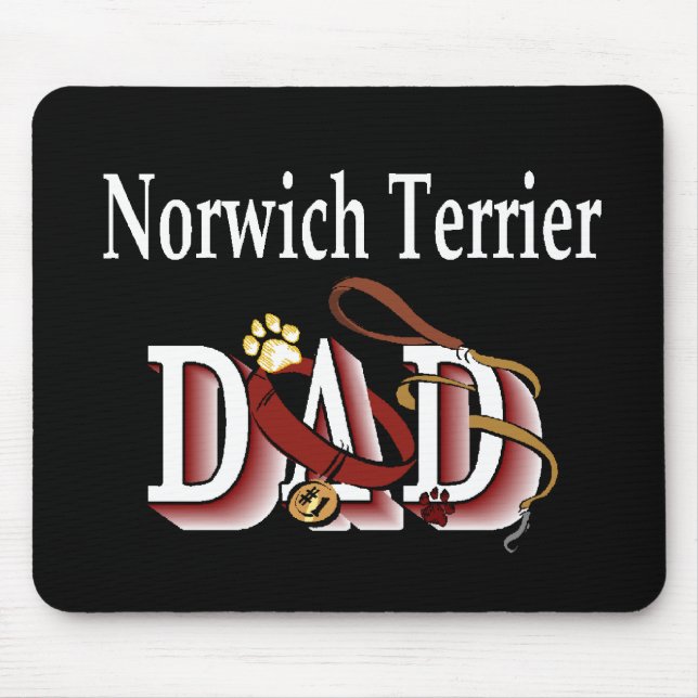 Mousepad Presentes de Pai Norwich Terrier (Frente)