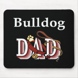 Mousepad Presentes de Pai para Bulldog Inglês