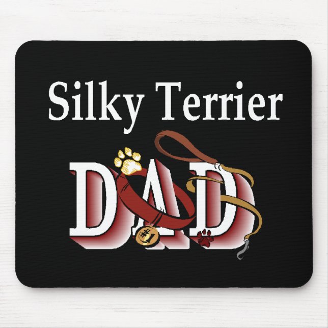 Mousepad Presentes de Pai Silky Terrier (Frente)
