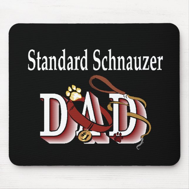 Mousepad Presentes de Pai Standard Schnauzer (Frente)