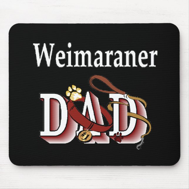Mousepad Presentes de Pai Weimaraner (Frente)