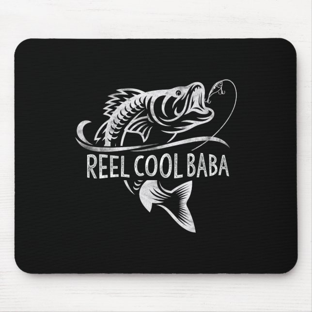 Mousepad Presentes de pesca para o Baba muito fixe Dia do P (Frente)