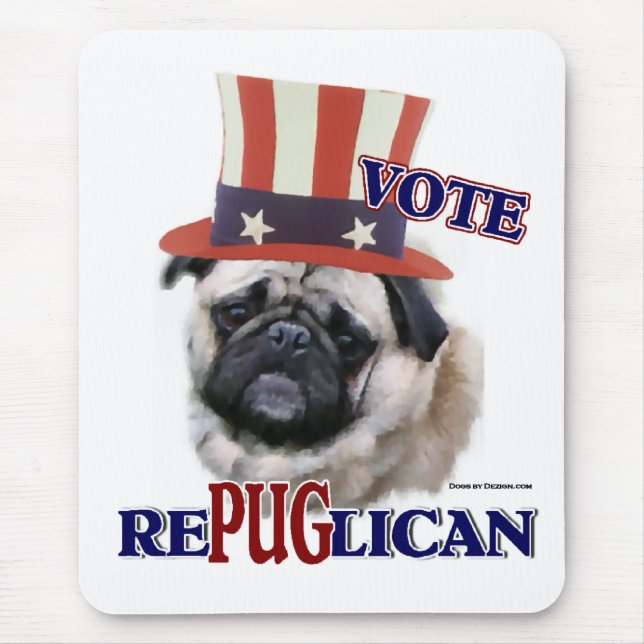 Mousepad Presentes de Pug Lovers (Frente)