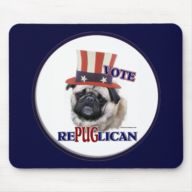 Mousepad Presentes de Pug Lovers (Frente)