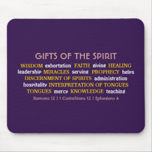 Mousepad PRESENTES DE Púrpura ESPIRITUOSA Inspiração Cr