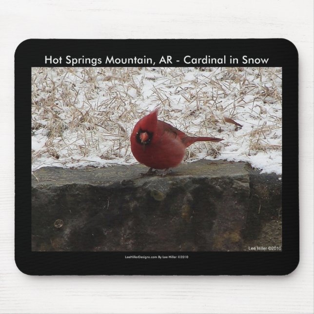 Mousepad Presentes de Roupas Cardinal Hot Springs Nat. Park (Frente)