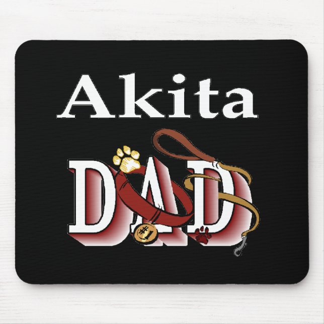 Mousepad Presentes de Roupas para Pai de Akita (Frente)