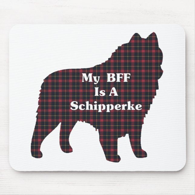 Mousepad Presentes de Schipperke BFF (Frente)