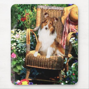 Mousepad Presentes de Sheltie Art de Sheepdog Shetland