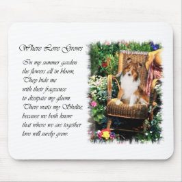 Mousepad Presentes de Sheltie Art de Sheepdog Shetland