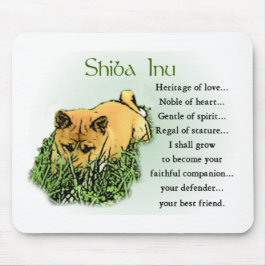 Mousepad Presentes de Shiba Inu