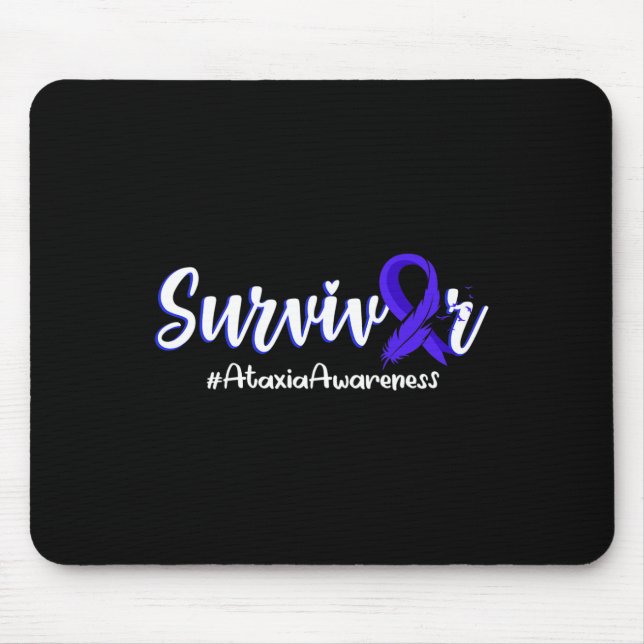 Mousepad Presentes de Suporte à Conscientização da Ataxia d (Frente)