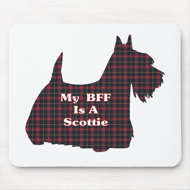 Mousepad Presentes de Terrier BFF escoceses (Frente)