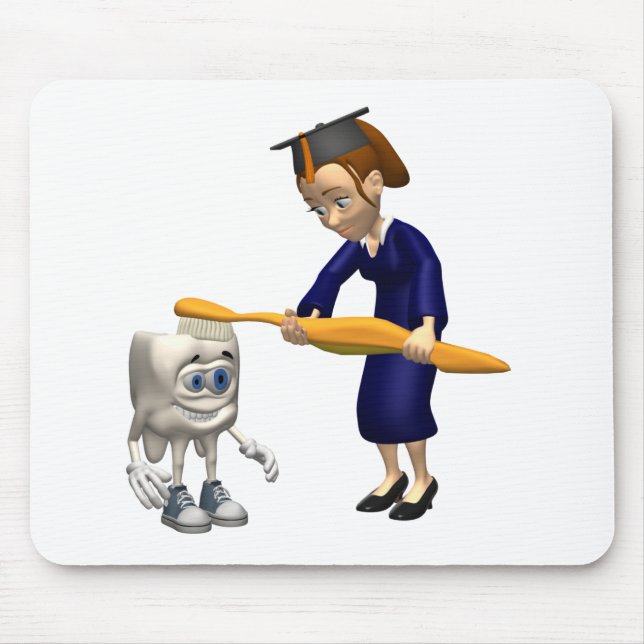 Mousepad Presentes dentais da graduação da higiene ou do (Frente)
