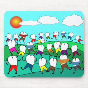 Mousepad Presentes dentais lunáticos da arte do dente