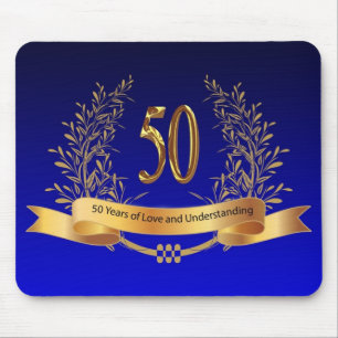 Mousepad Presentes do 50º aniversário de casamento