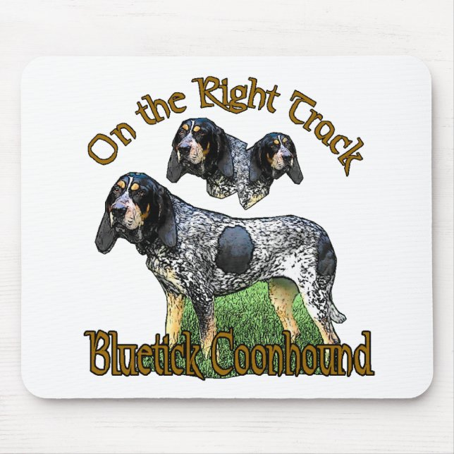 Mousepad Presentes do Bluetick Coonhound (Frente)