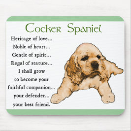Mousepad Presentes do Cocker Spaniel
