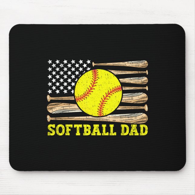 Mousepad Presentes do Dia dos Pais Patrióticos Masculinos B (Frente)