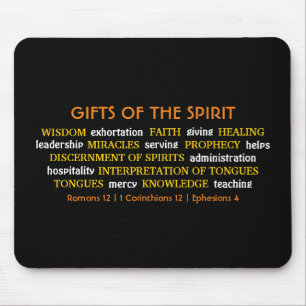 Mousepad PRESENTES DO ESPÍRITO Inspiração Cristão