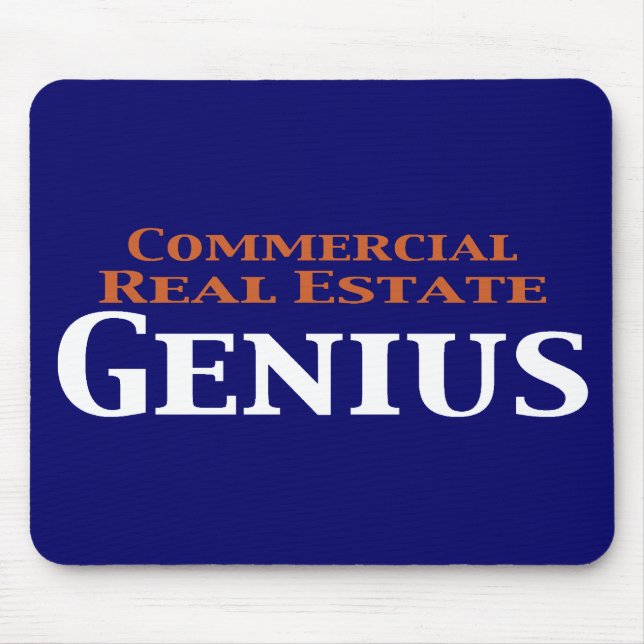 Mousepad Presentes do gênio dos imóveis comerciais (Frente)