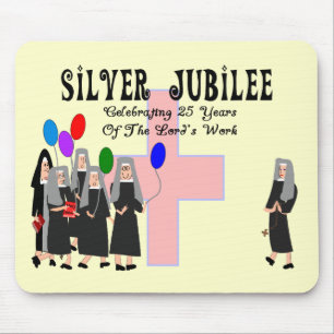Mousepad Presentes do jubileu de prata das freiras