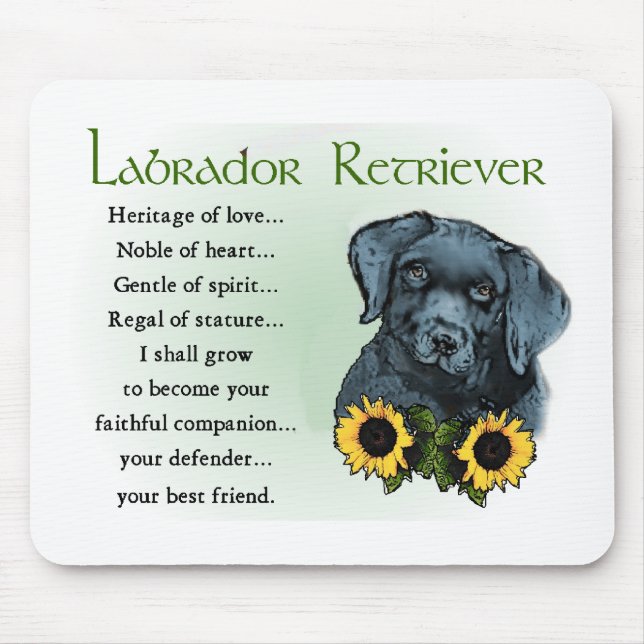 Mousepad Presentes do Labrador Retriever (Frente)
