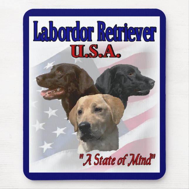 Mousepad Presentes do Labrador Retriever (Frente)