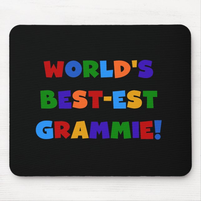 Mousepad Presentes do Melhor-est Grammie do mundo brilhante (Frente)