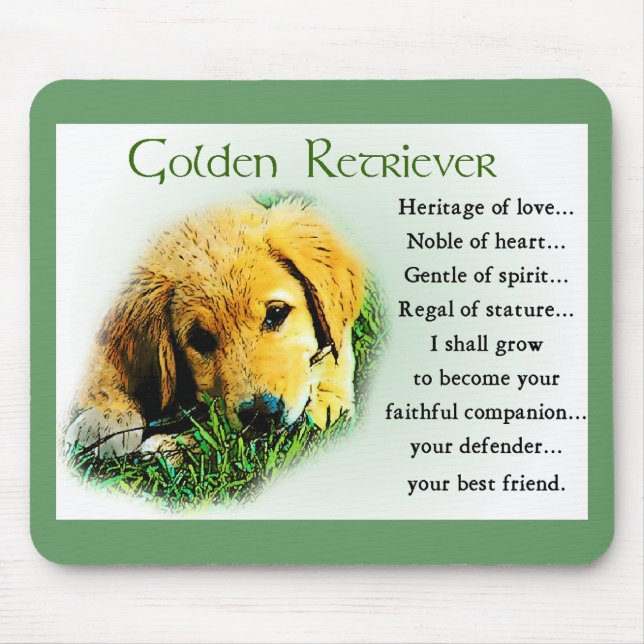 Mousepad Presentes do ouro Retriever (Frente)