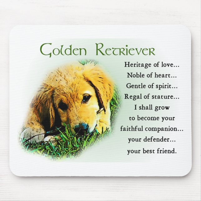 Mousepad Presentes do ouro Retriever (Frente)
