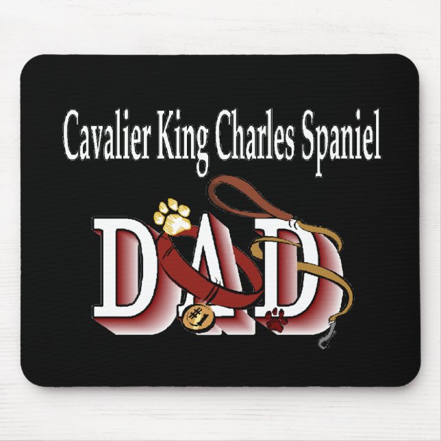 Mousepad Presentes do PAI Cavalier King Charles Spaniel (Frente)