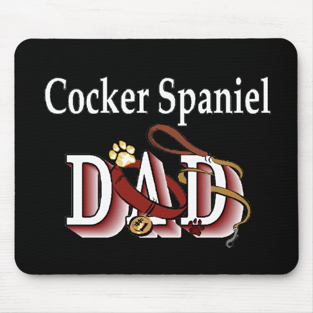 Mousepad Presentes do PAI coker Spaniel (Frente)