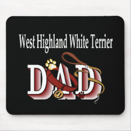 Mousepad Presentes do Pai de Terrier Branco da West Highlan