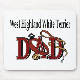 Mousepad Presentes do Pai de Terrier Branco da West Highlan