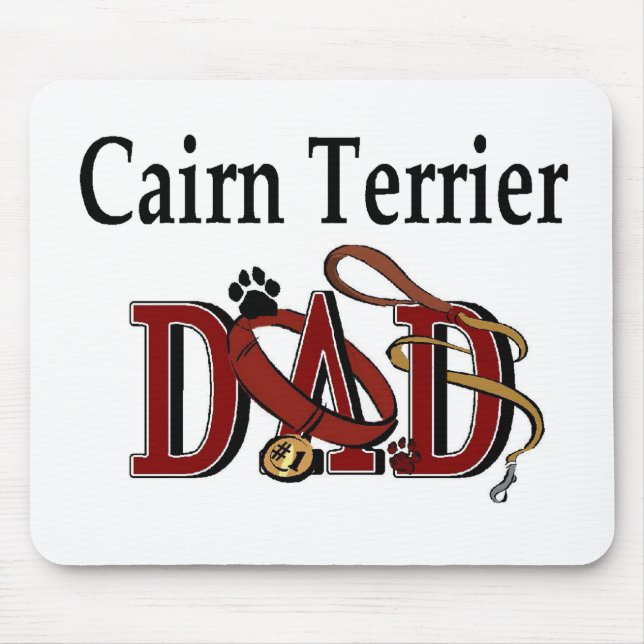 Mousepad Presentes do PAI de Terrier Cairn (Frente)