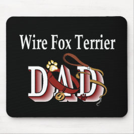 Mousepad Presentes do Pai de Terrier Fox com Fio